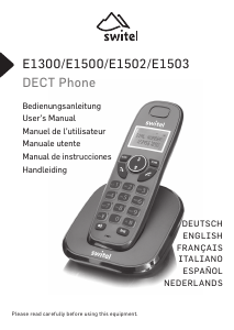 Bruksanvisning Switel E1502 Trådlös telefon