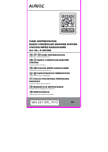 Mode d’emploi Auriol IAN 341189 Station météo