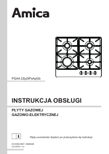 Instrukcja Amica PGCA6102ApFB Płyta do zabudowy