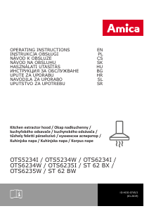 Instrukcja Amica OTS 6234 W Okap kuchenny