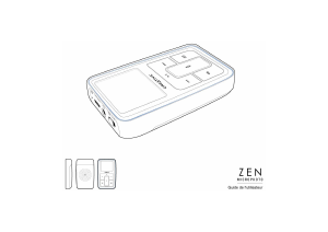 Mode d’emploi Creative ZEN Microphoto Lecteur Mp3