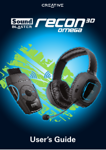 Mode d’emploi Creative Sound Blaster Recon3D Omega Headset