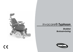 Bruksanvisning Invacare Typhoon Elektrisk rullstol