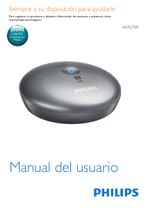 Manual de uso Philips AEA2700 Adaptador bluetooth