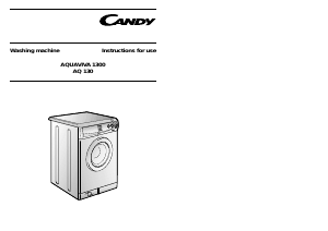 Manual Candy AQ 130 T UK Washing Machine
