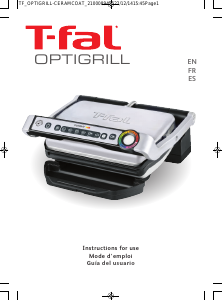Manual Tefal GC704D54 OptiGrill Contact Grill