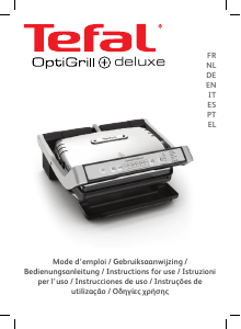 Manual Tefal GC707D16 OptiGrill+ Deluxe Contact Grill