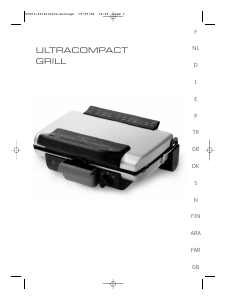 Manual Tefal GC300134 UltraCompact Contact Grill
