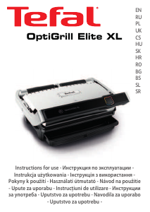 Manuál Tefal GC760D30 OptiGrill Elite XL Kontaktní gril