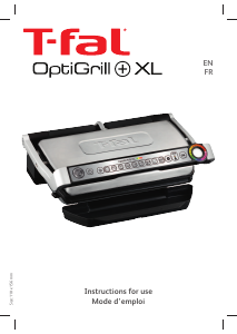 Manual Tefal GC722D53 OptiGrill+ XL Contact Grill