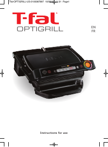 Manual Tefal GC702853 OptiGrill Contact Grill