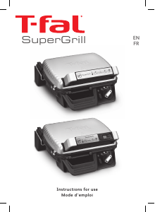 Manual Tefal GC451B52 SuperGrill Contact Grill
