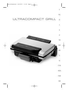 Manuale Tefal GC300335 UltraCompact Grill a contatto