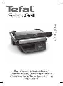 Bruksanvisning Tefal GC740B40 SelectGrill Smörgåsgrill