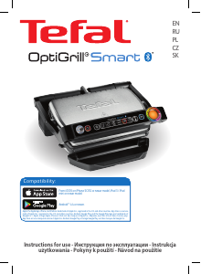 Manual Tefal GC730D34 OptiGrill Smart Contact Grill