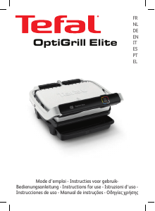 Bruksanvisning Tefal YY4397FB OptiGrill Elite Smörgåsgrill