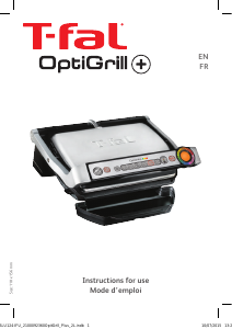 Manual Tefal GC712D53 OptiGrill+ Contact Grill
