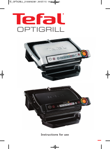 Manual Tefal GC702861 OptiGrill Contact Grill