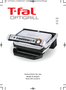 Manual Tefal GC704E53 OptiGrill Contact Grill