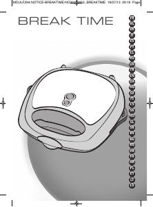 Manual Tefal SW614831 Break Time Contact Grill