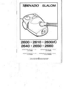 Mode d’emploi Tornado TO 2600 Slalom Aspirateur