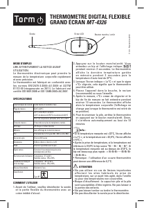 Mode d’emploi Torm MT-4326 Thermomètre