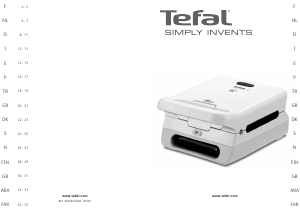 Manual Tefal SW321812 Simply Invents Contact Grill