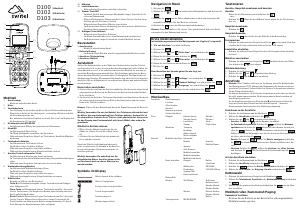 Manual de uso Switel D100 Teléfono inalámbrico
