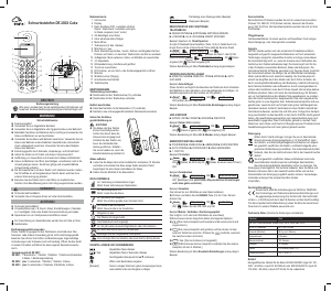 Manuale Switel DE2031B Telefono senza fili