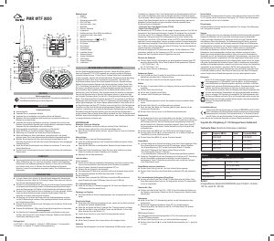 Manual Switel WTF8000 Walkie-talkie