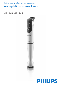 Manual Philips HR1369 Hand Blender