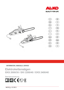 Manual de uso AL-KO EKI 2200-40 Sierra de cadena