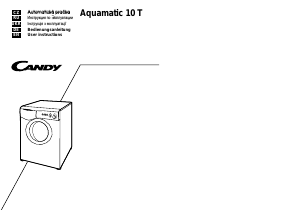 Handleiding Candy Aquamatic 10 T RU Wasmachine