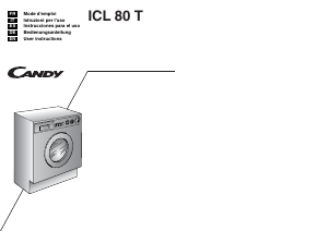 Bedienungsanleitung Candy ICL 80 T1 Waschmaschine