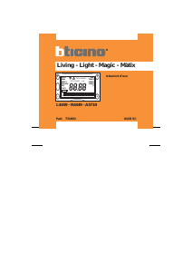 Manuale BTicino L4449 Termostato
