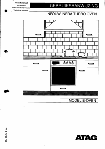Handleiding ATAG OX111E5E Oven