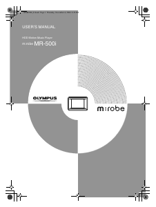 Bruksanvisning Olympus MR-500i M/Robe Mp3 spelare