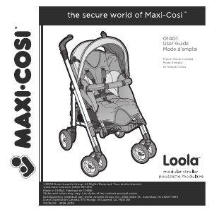 Mode d’emploi Maxi-Cosi Loola Poussette