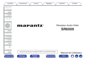 Mode d’emploi Marantz SR6009 Récepteur