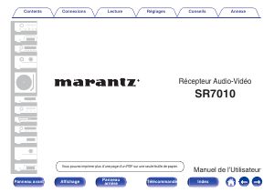 Mode d’emploi Marantz SR7010 Récepteur