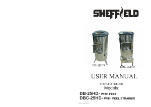 Manual Sheffield DB-25HD Potato Peeler