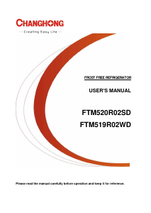 Handleiding Changhong FTM519R02WD Koel-vries combinatie