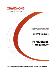 Handleiding Changhong FTM530R02W Koel-vries combinatie
