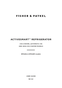 Manual Fisher and Paykel RF523GDUX1 Fridge-Freezer