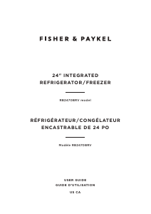 Manual Fisher and Paykel RB2470BRV1 Fridge-Freezer