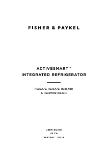 Mode d’emploi Fisher and Paykel RS32A72U1 Réfrigérateur combiné
