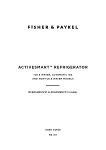 Bruksanvisning Fisher and Paykel RF605QDVB1 Kyl-frys