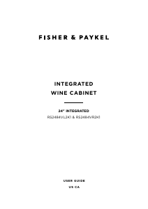 Handleiding Fisher and Paykel RS2484VR2K1 Wijnklimaatkast