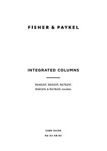 Bruksanvisning Fisher and Paykel RS7621FRJK1 Frys