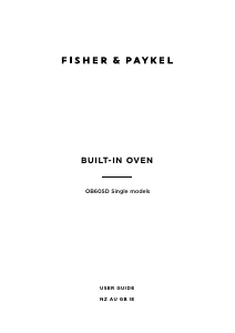 Bruksanvisning Fisher and Paykel OB60SD9X1 Ugn